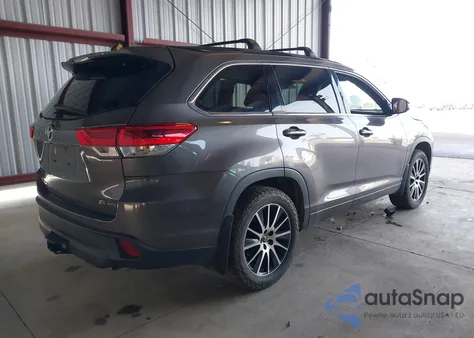 2018 Toyota Highlander Se from USA, damaged, VIN 5TDJZRFH5JS812954